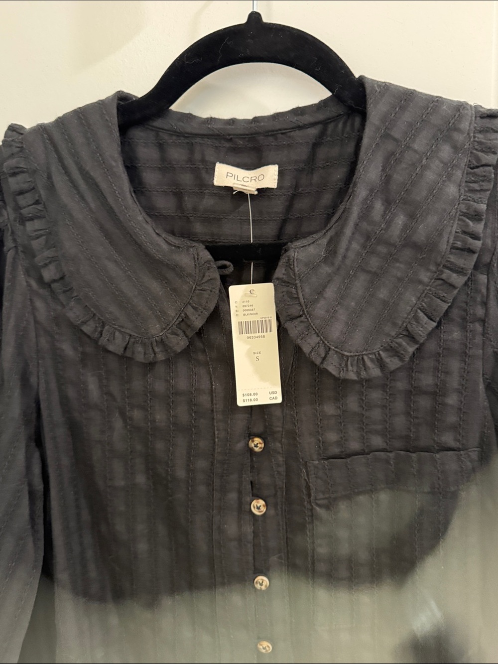 NWT Long Sleeve Pilcro Kiera Blouse - Picture 2 of 12